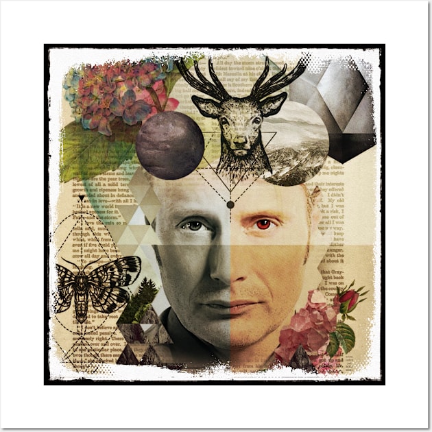 Hannibal Lecter Stag and Moth Hallucinations Wall Art by OrionLodubyal